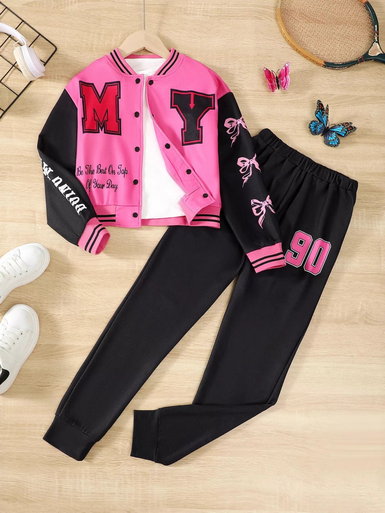 Children's Button Up Outerwear and Pants Set