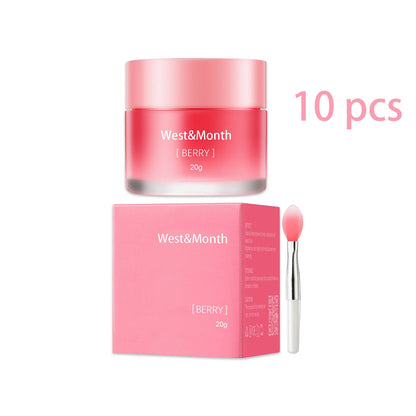 West Month 20g Berry Lip Sleeping Mask Reduce Lip Wrinkle Skin Care Moisturizing Nourishing Glowing Night Lip Maintainence Balm