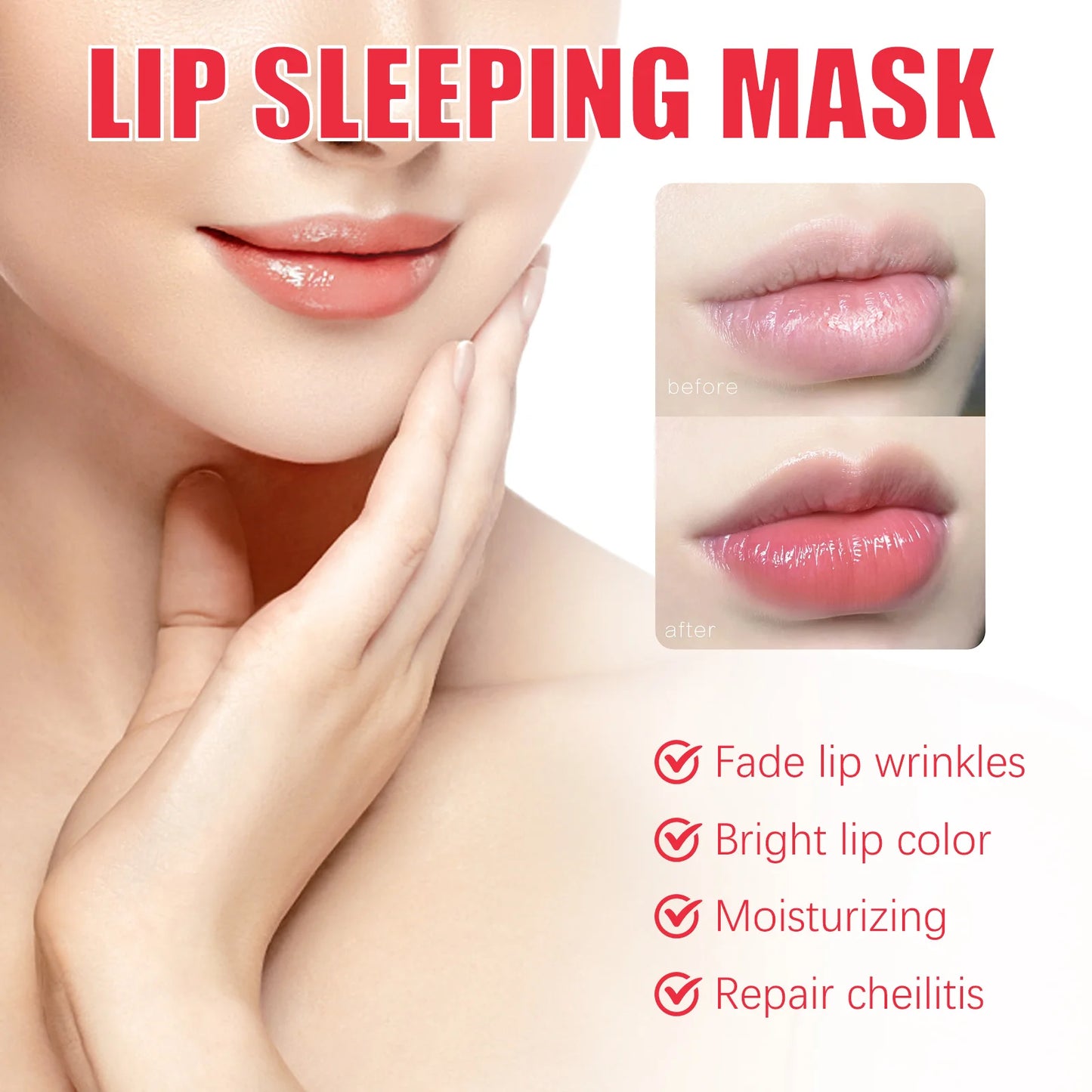 West Month 20g Berry Lip Sleeping Mask Reduce Lip Wrinkle Skin Care Moisturizing Nourishing Glowing Night Lip Maintainence Balm
