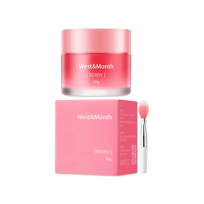 West Month 20g Berry Lip Sleeping Mask Reduce Lip Wrinkle Skin Care Moisturizing Nourishing Glowing Night Lip Maintainence Balm