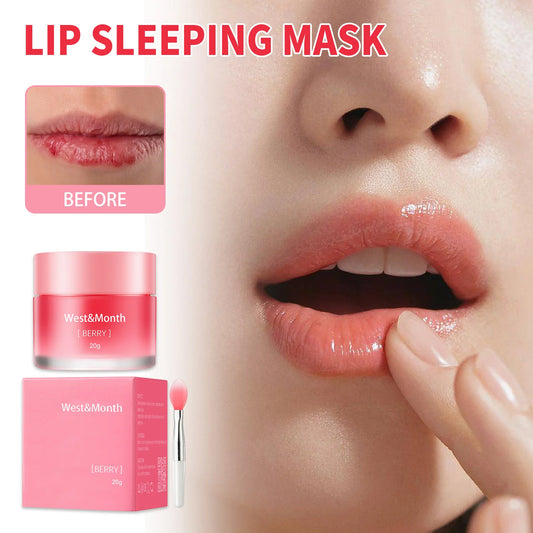 West Month 20g Berry Lip Sleeping Mask Reduce Lip Wrinkle Skin Care Moisturizing Nourishing Glowing Night Lip Maintainence Balm