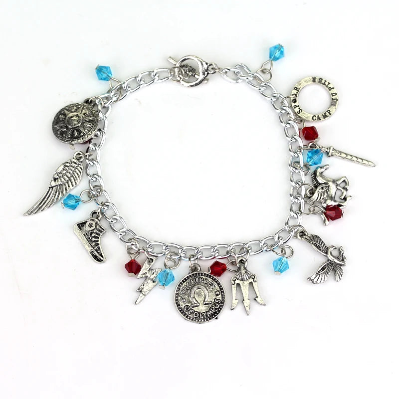 Disney Marvel Movie Peripheral Jewelry Winnie the Pooh Bear The Little Mermaid Moana Stitch Charm Bracelets For Women Girl Gift