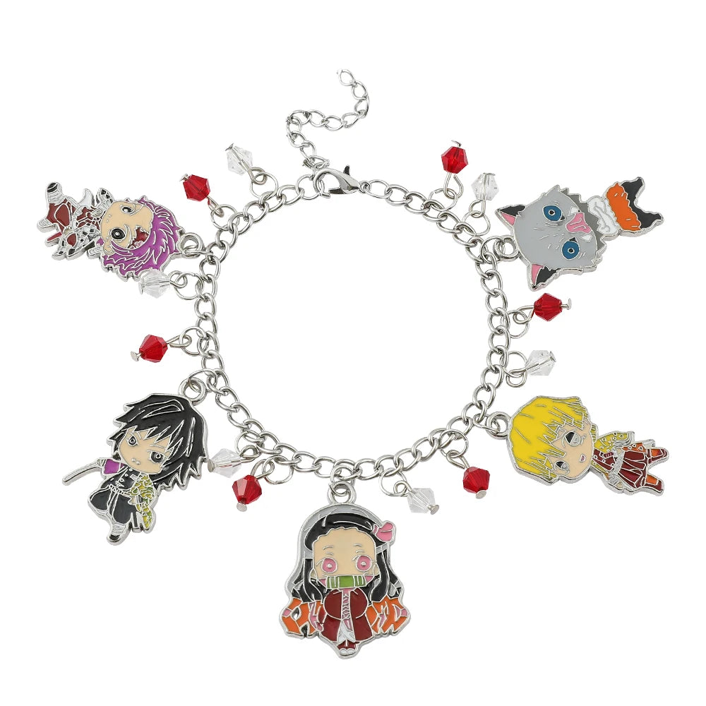 Disney Marvel Movie Peripheral Jewelry Winnie the Pooh Bear The Little Mermaid Moana Stitch Charm Bracelets For Women Girl Gift
