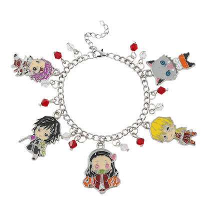 Disney Marvel Movie Peripheral Jewelry Winnie the Pooh Bear The Little Mermaid Moana Stitch Charm Bracelets For Women Girl Gift