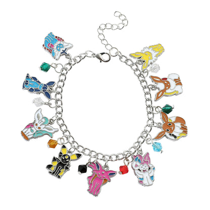Disney Marvel Movie Peripheral Jewelry Winnie the Pooh Bear The Little Mermaid Moana Stitch Charm Bracelets For Women Girl Gift