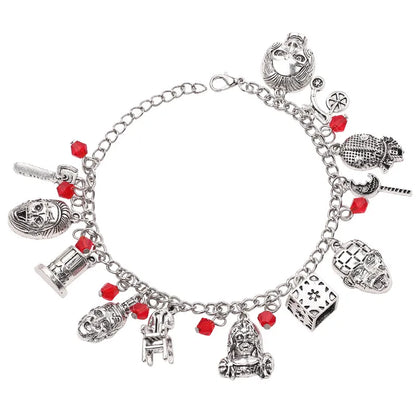 Disney Marvel Movie Peripheral Jewelry Winnie the Pooh Bear The Little Mermaid Moana Stitch Charm Bracelets For Women Girl Gift
