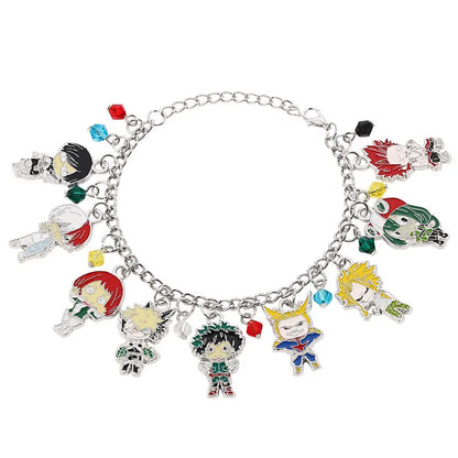 Disney Marvel Movie Peripheral Jewelry Winnie the Pooh Bear The Little Mermaid Moana Stitch Charm Bracelets For Women Girl Gift
