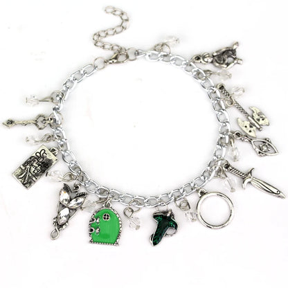 Disney Marvel Movie Peripheral Jewelry Winnie the Pooh Bear The Little Mermaid Moana Stitch Charm Bracelets For Women Girl Gift