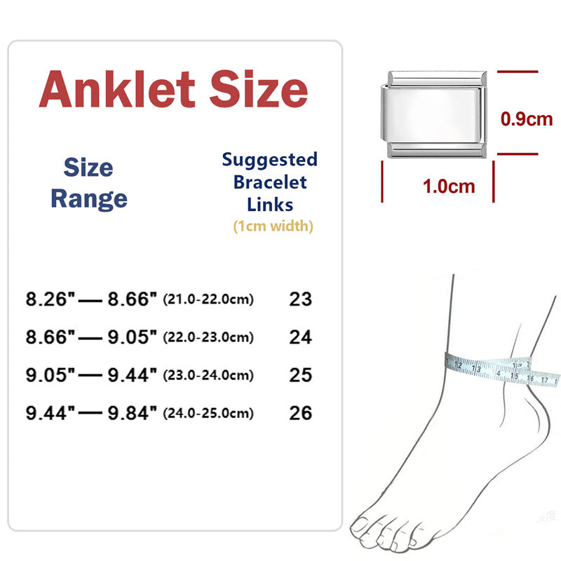 New Fashion 9mm 15 Style Italian Modular Charm Bracelet Fashionable Leisure Holiday Scenery Literary Modular Elastic Bracelet