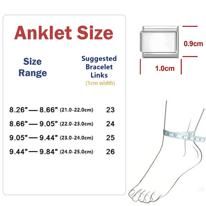 New Fashion 9mm 15 Style Italian Modular Charm Bracelet Fashionable Leisure Holiday Scenery Literary Modular Elastic Bracelet