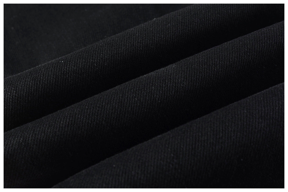 Kus Jeans American High Street Basic Hole Distressed Silm Pants Tight High Street Tight Men Denim Pants