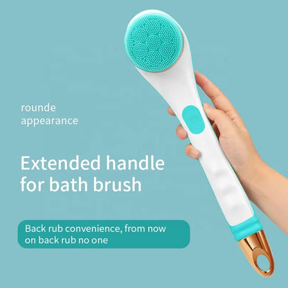 Multi-Function Long Handle Electric Silicone Soft Cleaning Home Use Massage Body Bath Brush