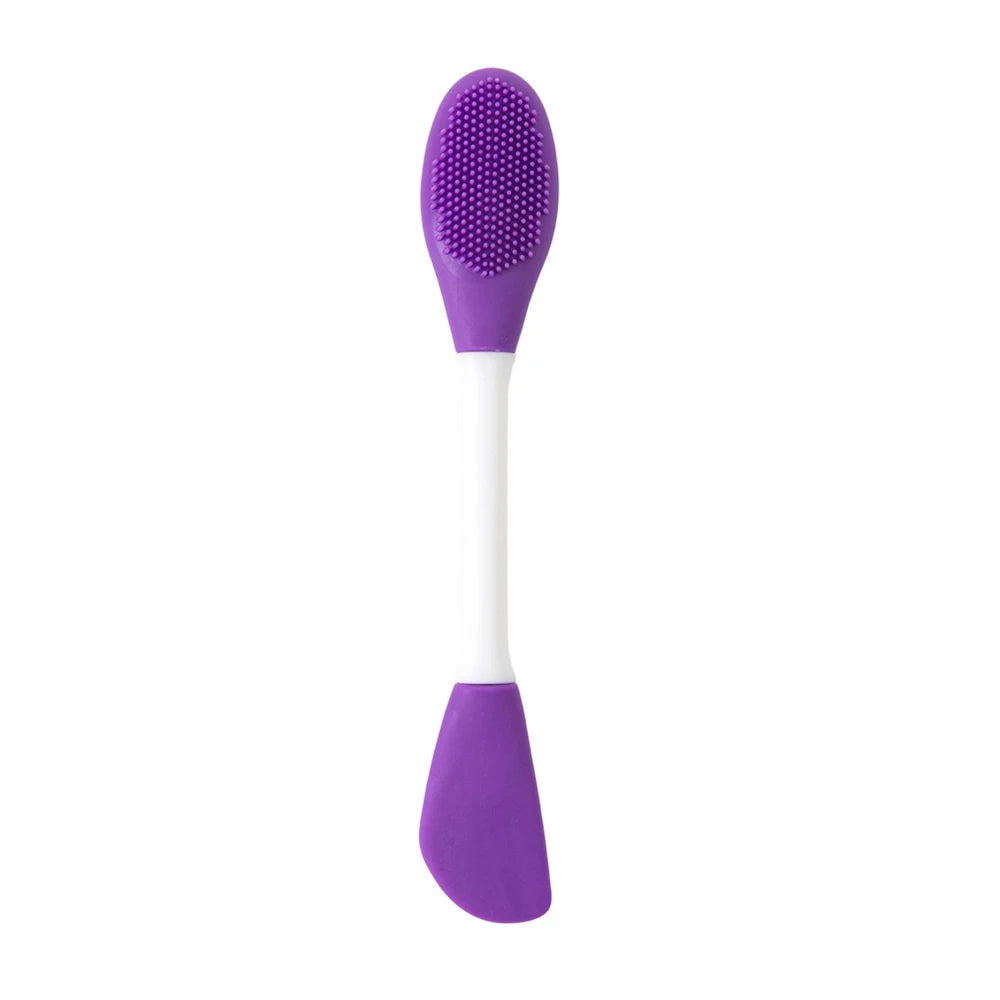 Facial Cleaning Silicone Brush Facial Mask Applicator Skincare Accessories Silicone Body Scrubbers 2in1 Spa Facial Wash Brushes