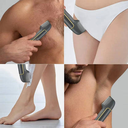 Portable Multifunctional Interchangeable Combs Shaver Body Hair Trimmer Electric Straight Razor
