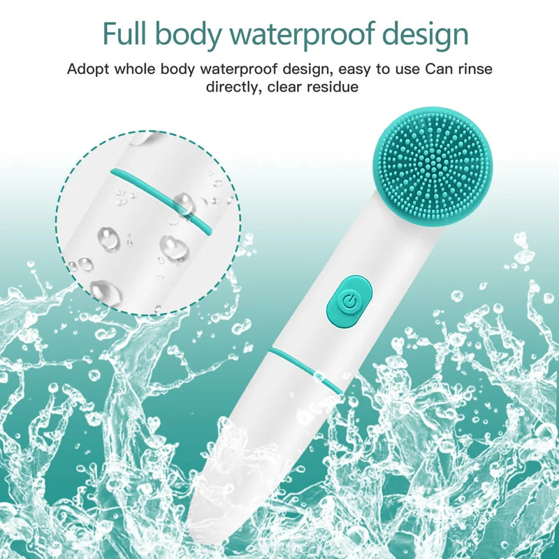Acne Pore Blackhead Silicone Cleaner Electric Face Cleansing Brush for Facial Skin Care Wash Beauty & Personal Care Product