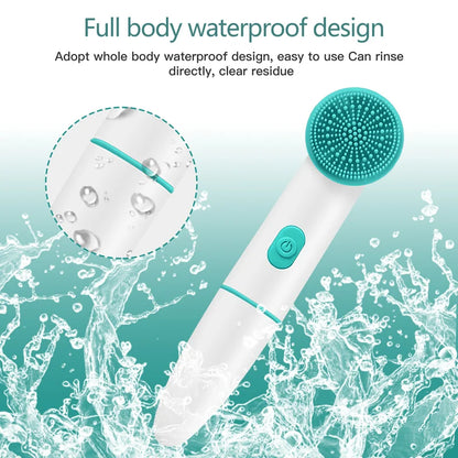 Acne Pore Blackhead Silicone Cleaner Electric Face Cleansing Brush for Facial Skin Care Wash Beauty & Personal Care Product