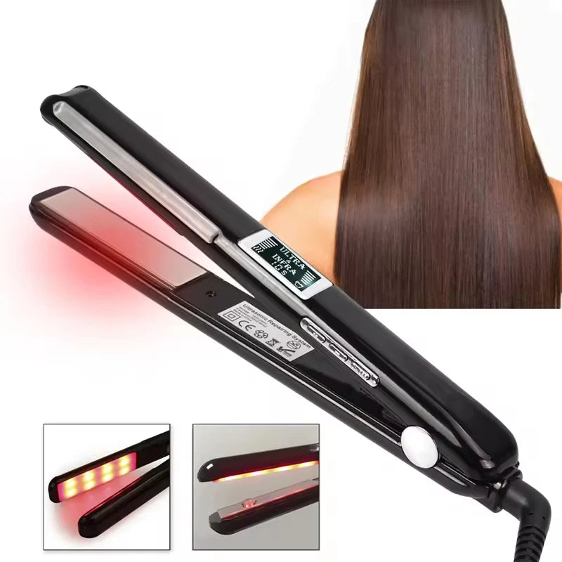 Infrared Ultrasonic Hair Care Hair Care Treatment Tools Professional Shortcut Straightener Hair Straitner