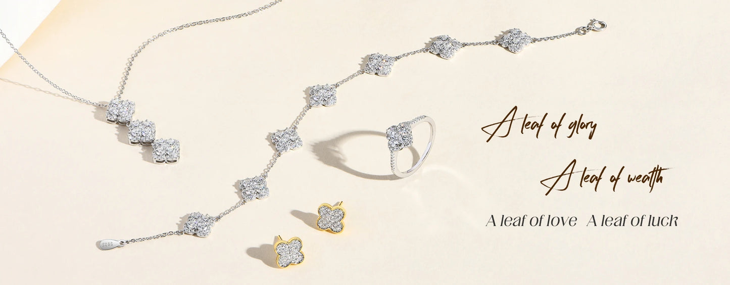 ATTAGEMS Full Moissanite Luxury Bracelet D VVS1 For Women Real S925 Sterling Silver Gold Plated Lucky Engagement Wedding Jewelry