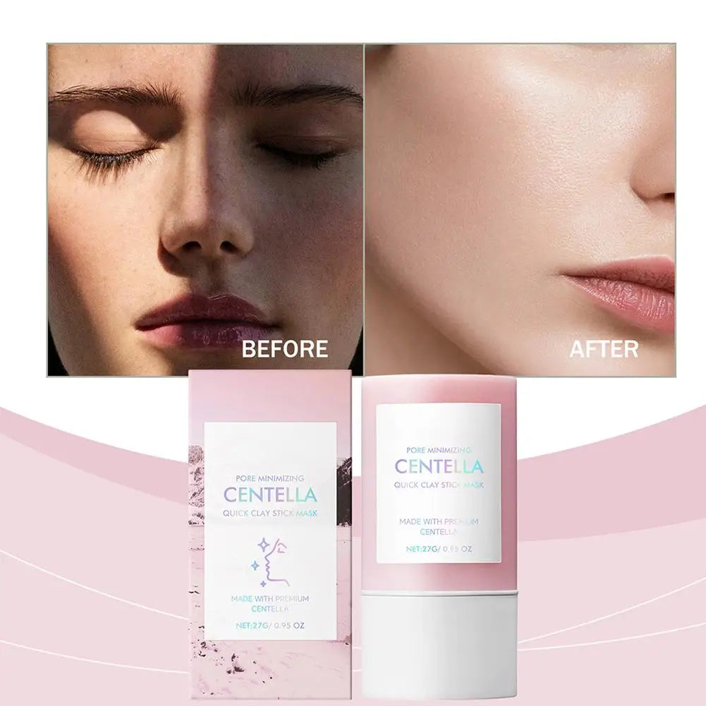 Centella Clay Stick Mask Pore Minimizing Quick Moisturizing Soothing Facial Brightening Face Mask Skin Care 27g