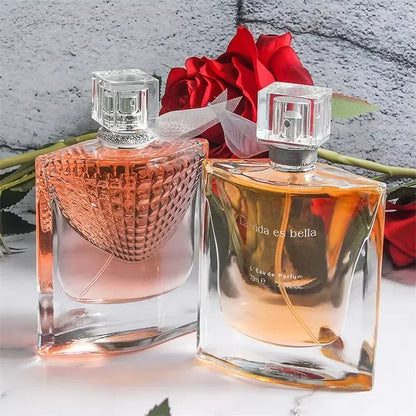 75ML Love Rose Perfume for Woman, Floral Scented Long Lasting Parfum with Atomizer, Sexy Lady Fragrance Cologne & Female Perfume