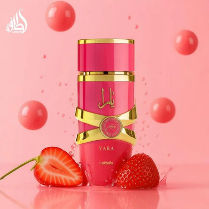 Lattafa Yara 2 Piece Set Eau de Parfum Femmen Spray 100ml Original Arab Perfumes Lasting Floral Pheromones Perfume Makeup 3.4 Oz