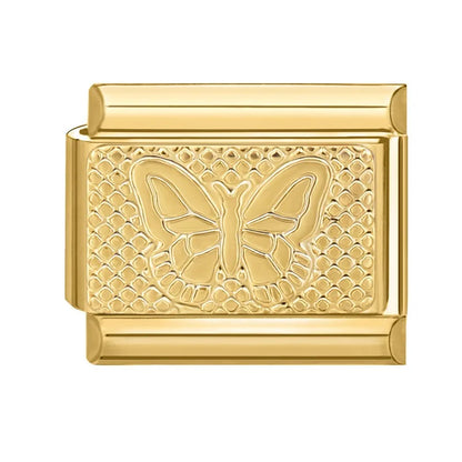 New Fashion 9mm 15 Style Italian Modular Charm Bracelet Fashionable Leisure Holiday Scenery Literary Modular Elastic Bracelet