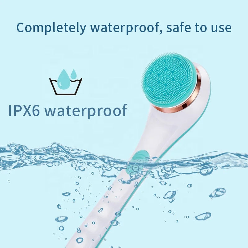 Multi-Function Long Handle Electric Silicone Soft Cleaning Home Use Massage Body Bath Brush