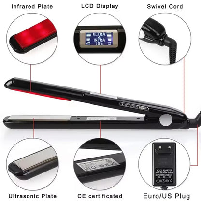 Infrared Ultrasonic Hair Care Hair Care Treatment Tools Professional Shortcut Straightener Hair Straitner