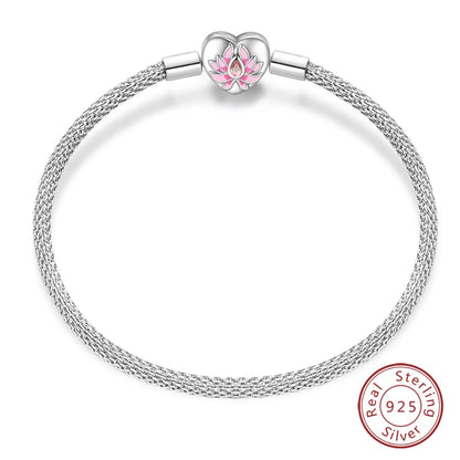 Bracelet Silver 925 Original 17-20CM Star Moon Sun Four Leaf Clover Green Zircon Bracelets Fit DIY Charms Birthday Jewelry Gifts