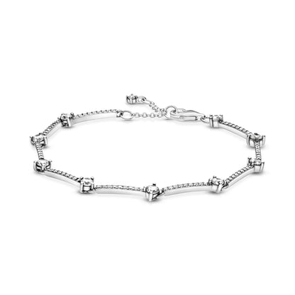 Hot selling 925 Sterling Silver Exquisite Stars Heart-shaped All Zircon Tennis Bracelet Luxurious Charm Bracelet Surprise Gifts
