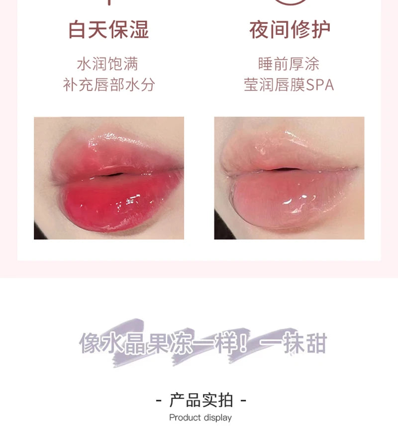 Bee Lip Oil Water-shine Glass Transparent Lip Honey Dry Repair Lip Care toot Lip Moisturizing Lip Oil