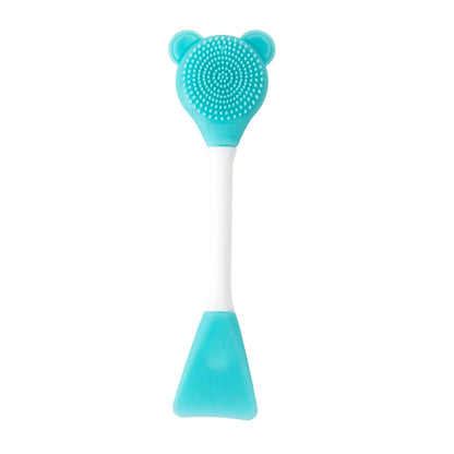 Facial Cleaning Silicone Brush Facial Mask Applicator Skincare Accessories Silicone Body Scrubbers 2in1 Spa Facial Wash Brushes