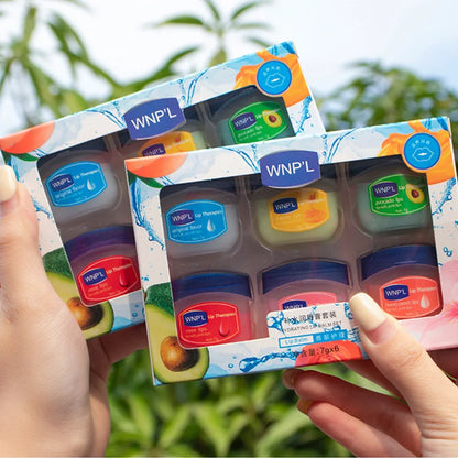 4/6/8pcs Fruit Series Lip Balm Set Set Moisturizing Refreshing Non-sticky Anti-Cracked Lip Mask Vaseline for Lips Makeup