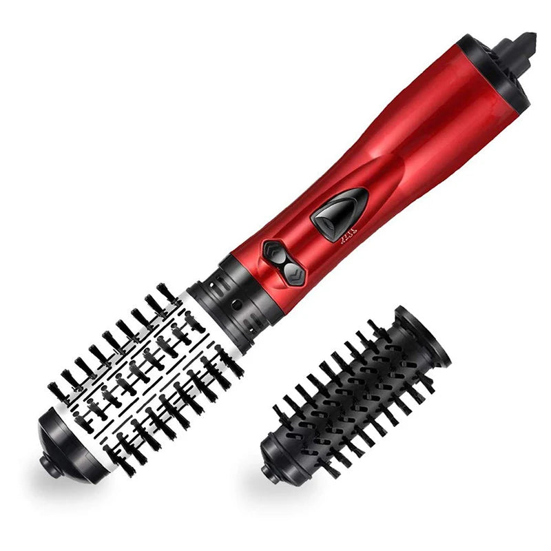 Hair Curler Straightening Brush Ceramic Tourmaline Multi Styler Rotating Hair Dryer With 5 Heat Adjustments for Dry Hair