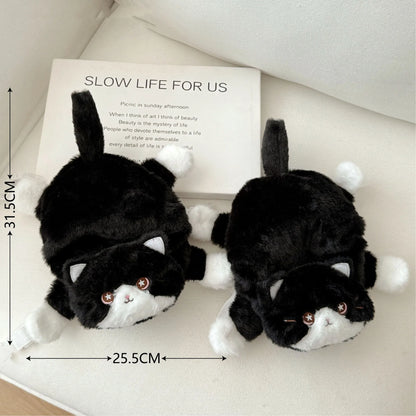 Cute Milk Cat Plush Autumn And Winter Cold Resistant Warm Gloves Scarf Kitten Knee Pads