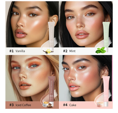 Lip Balm Set Lip Gross 4 Pack 1Kit Deep Moisturizing Lip Glaze Smoothing Color Lips Oil Long Lasting Nourishing Lips Care