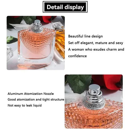 75ML Love Rose Perfume for Woman, Floral Scented Long Lasting Parfum with Atomizer, Sexy Lady Fragrance Cologne & Female Perfume