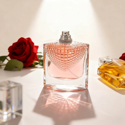 75ML Love Rose Perfume for Woman, Floral Scented Long Lasting Parfum with Atomizer, Sexy Lady Fragrance Cologne & Female Perfume