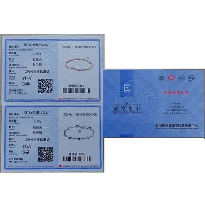 Hot selling 925 Sterling Silver Exquisite Stars Heart-shaped All Zircon Tennis Bracelet Luxurious Charm Bracelet Surprise Gifts