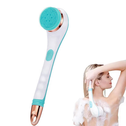 Multi-Function Long Handle Electric Silicone Soft Cleaning Home Use Massage Body Bath Brush
