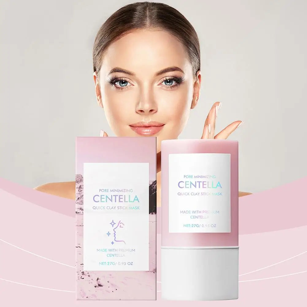 Centella Clay Stick Mask Pore Minimizing Quick Moisturizing Soothing Facial Brightening Face Mask Skin Care 27g