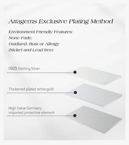 ATTAGEMS Full Moissanite Luxury Bracelet D VVS1 For Women Real S925 Sterling Silver Gold Plated Lucky Engagement Wedding Jewelry