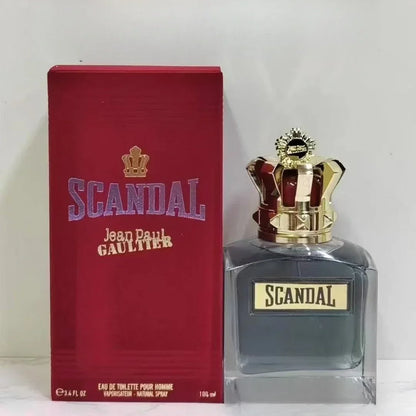 Scandal Men's Eau De Parfum Long Lasting Woody Fragrance with Vetiver Tonka Leather&Sandalwood for Elegant Appeal Parfums Homme
