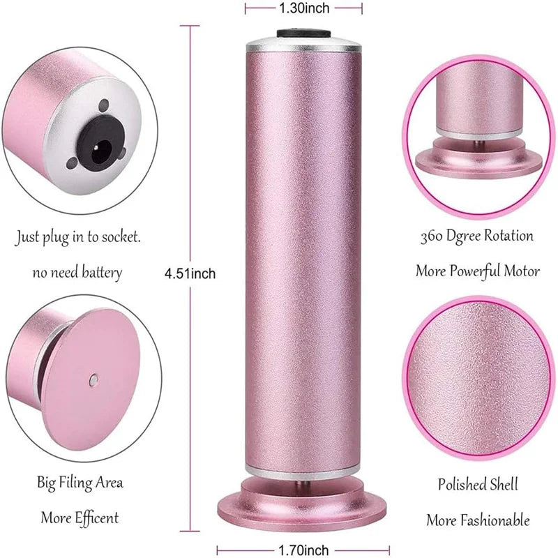 Professional Pedicure Tool Electric Foot Callus Remover File Foot Grinder Dead Skin Callus Remover Pedicure Machine