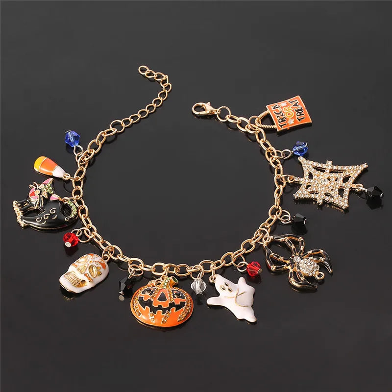 Disney Marvel Movie Peripheral Jewelry Winnie the Pooh Bear The Little Mermaid Moana Stitch Charm Bracelets For Women Girl Gift