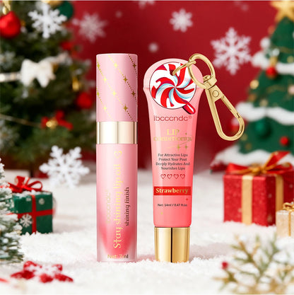 Bad Babe Lip Combo Long Lasting Moisturizing Glossy Deeply Hydrates Smoothing Lip oil and Lip Balm Set Skin Care Gift for Women