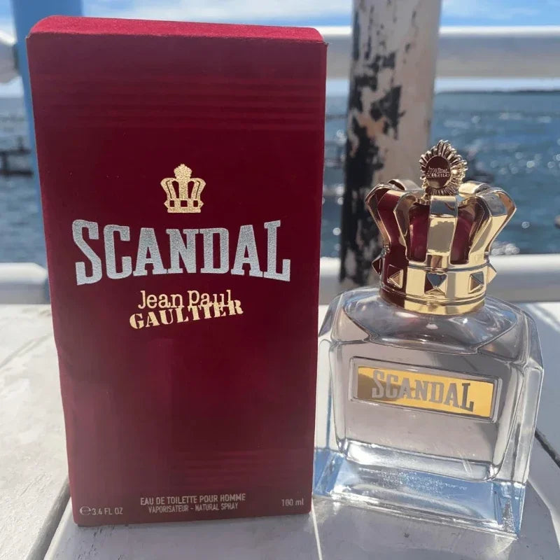 Scandal Men's Eau De Parfum Long Lasting Woody Fragrance with Vetiver Tonka Leather&Sandalwood for Elegant Appeal Parfums Homme