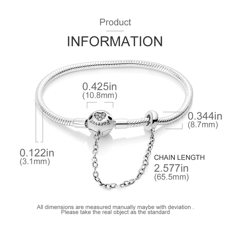 Bracelet Silver 925 Original 17-20CM Star Moon Sun Four Leaf Clover Green Zircon Bracelets Fit DIY Charms Birthday Jewelry Gifts