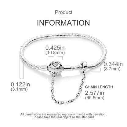 Bracelet Silver 925 Original 17-20CM Star Moon Sun Four Leaf Clover Green Zircon Bracelets Fit DIY Charms Birthday Jewelry Gifts