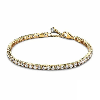 Hot selling 925 Sterling Silver Exquisite Stars Heart-shaped All Zircon Tennis Bracelet Luxurious Charm Bracelet Surprise Gifts